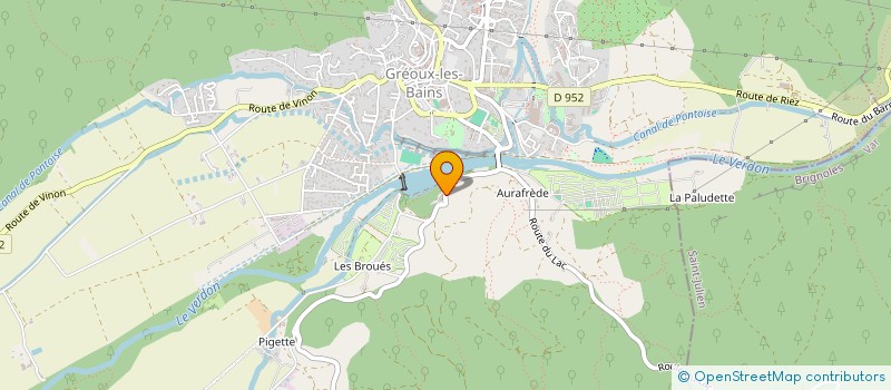 localisation de l'entreprise SCI ISHTAR  GREOUX-LES-BAINS