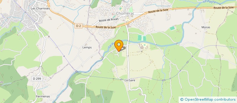 localisation de l'entreprise SCI ISHV  CHOMERAC