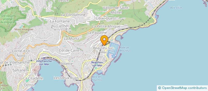 localisation de l'entreprise SCI ISI à BEAULIEU-SUR-MER