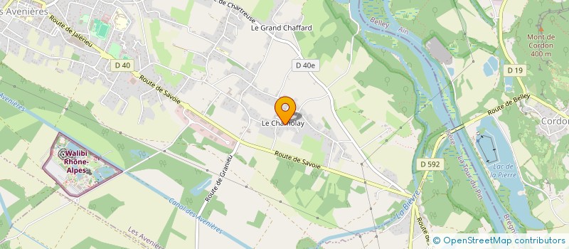 localisation de l'entreprise SCI ISI  LES AVENIERES VEYRINS-THUELLIN