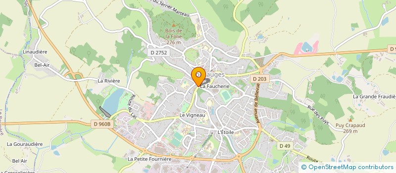 localisation de l'entreprise SCI ISIDORE  POUZAUGES