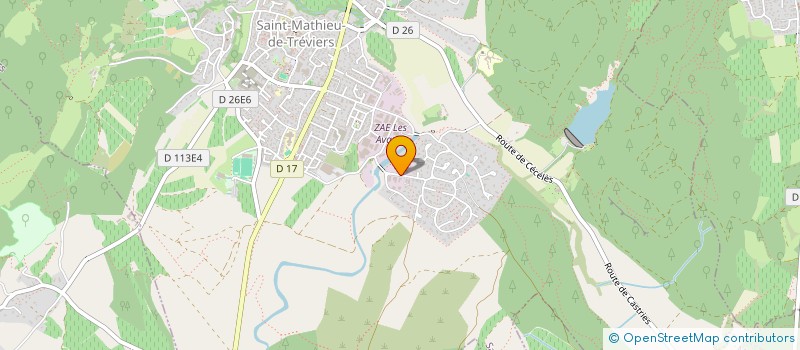 localisation de l'entreprise SCI ISIMEDIA IMMOBILIER  SAINT-MATHIEU-DE-TREVIERS