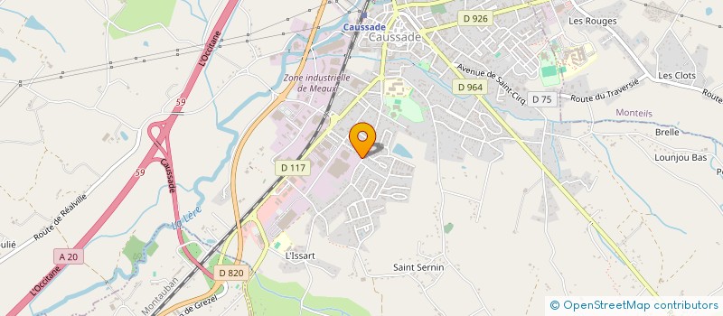 localisation de l'entreprise SCI ISIMI  CAUSSADE