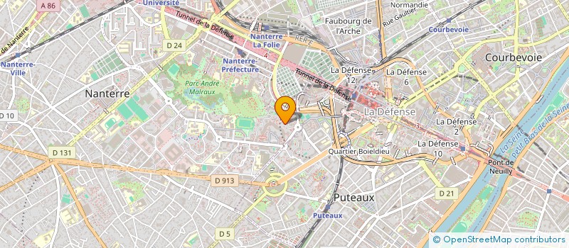 localisation de l'entreprise SCI ISIS 2  NANTERRE