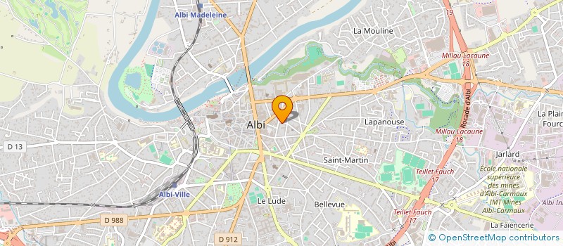 localisation de l'entreprise SCI ISIS à ALBI