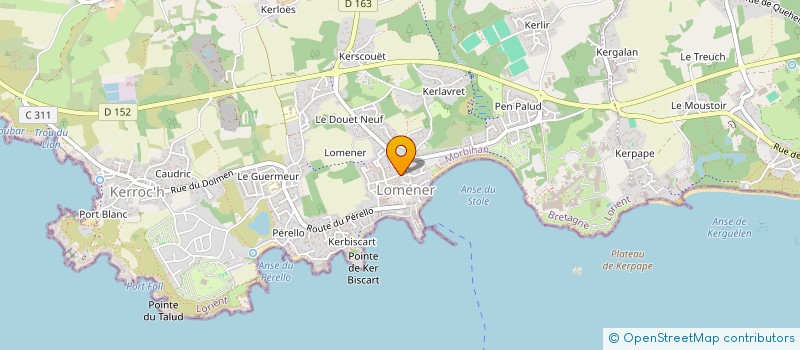 localisation de l'entreprise SCI ISIS à PLOEMEUR