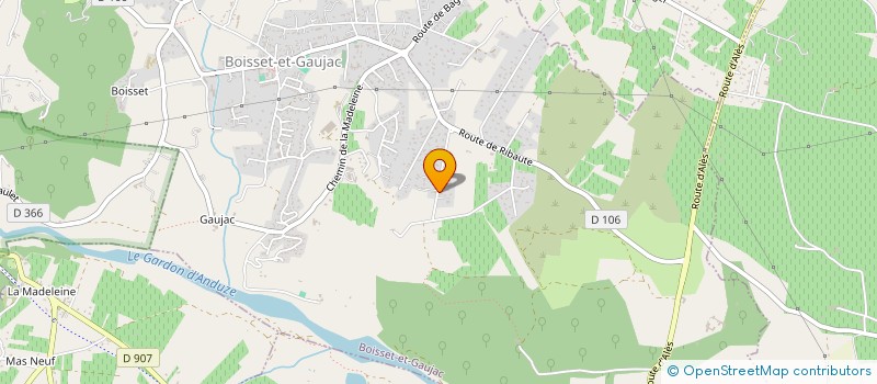 localisation de l'entreprise SCI ISIS  BOISSET-ET-GAUJAC