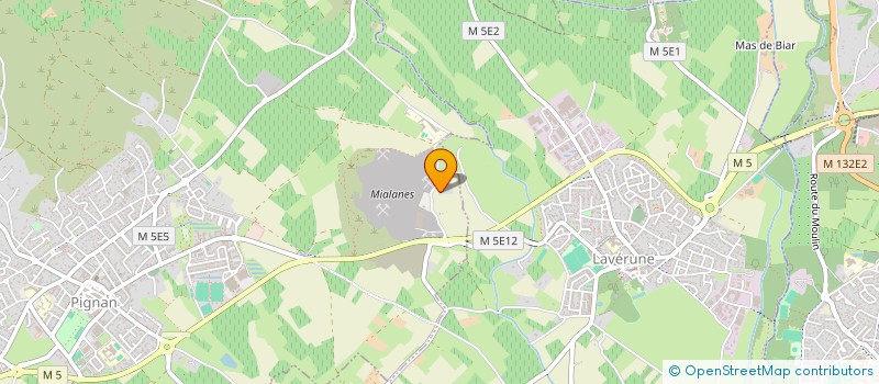 localisation de l'entreprise SCI ISIS à PIGNAN