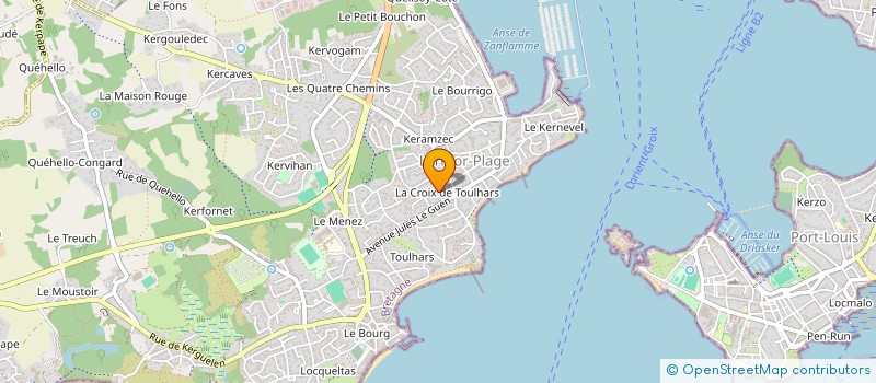 localisation de l'entreprise SCI ISIS  LARMOR-PLAGE