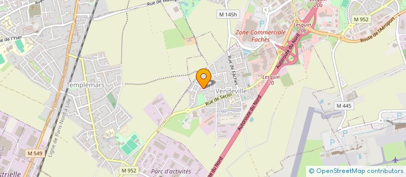 localisation de l'entreprise SCI ISIS  VENDEVILLE