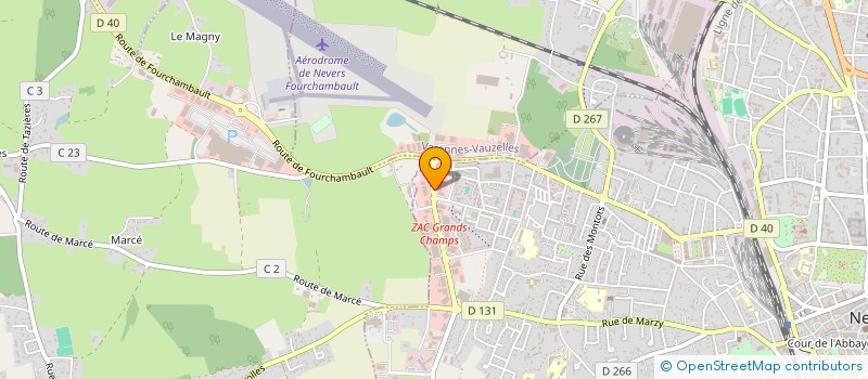 localisation de l'entreprise SCI ISIS à NEVERS