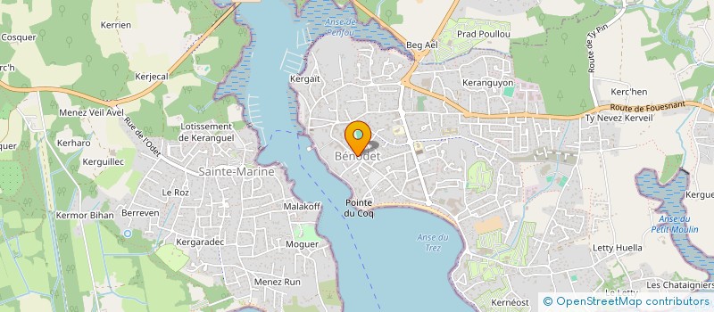 localisation de l'entreprise SCI ISIS  BENODET