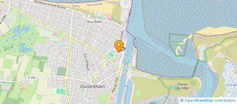 localisation de l'entreprise SCI ISIS  OUISTREHAM