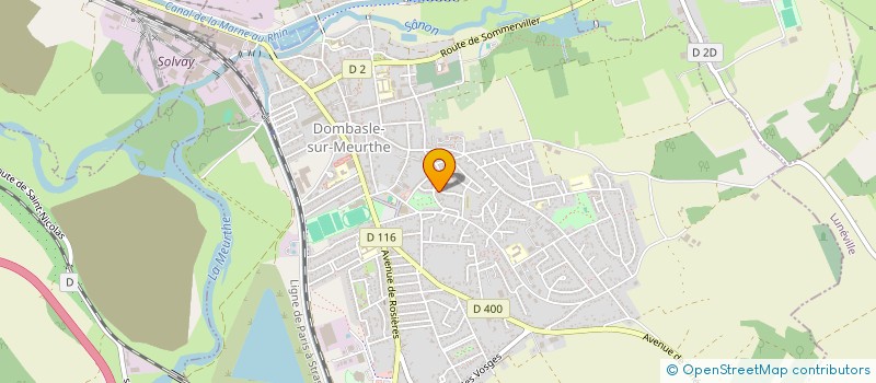 localisation de l'entreprise SCI ISIS  DOMBASLE-SUR-MEURTHE