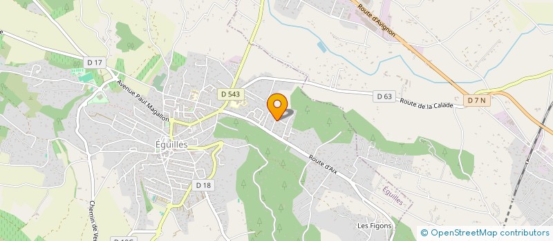 localisation de l'entreprise SCI ISIS  EGUILLES