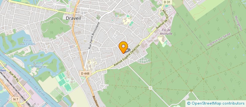 localisation de l'entreprise SCI ISIS  DRAVEIL