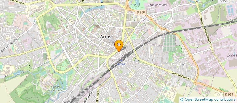localisation de l'entreprise SCI ISIS IMMOBILIER à ARRAS