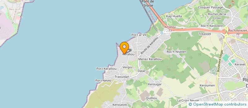 localisation de l'entreprise SCI ISISIM  PLOUGASTEL-DAOULAS