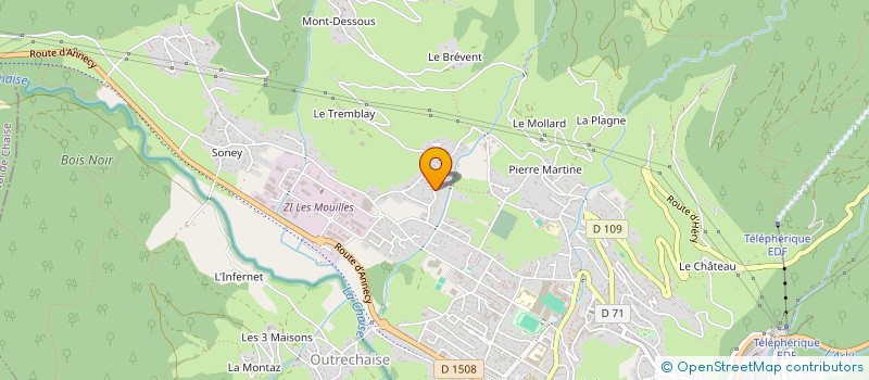 localisation de l'entreprise SCI ISLE  UGINE