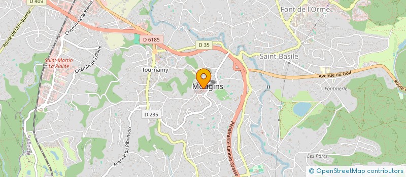 localisation de l'entreprise SCI ISLERA à MOUGINS