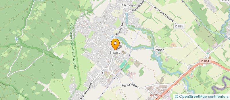 localisation de l'entreprise SCI ISLY  THOIRY