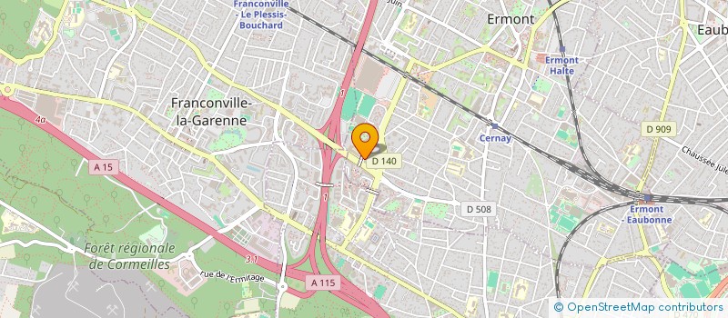 localisation de l'entreprise SCI ISMA à ERMONT