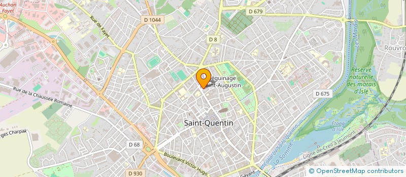 localisation de l'entreprise SCI ISMA à SAINT-QUENTIN