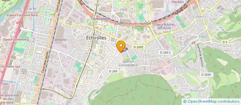 localisation de l'entreprise SCI ISMAEL IMMOBILIER à ECHIROLLES