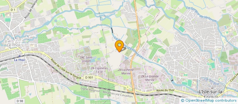 localisation de l'entreprise SCI ISME & JO  LE THOR