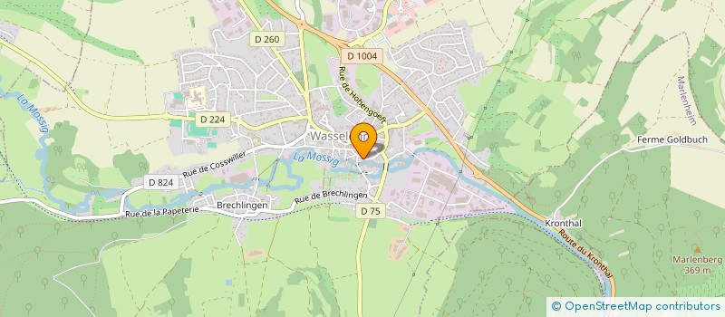 localisation de l'entreprise SCI ISNADA  WASSELONNE