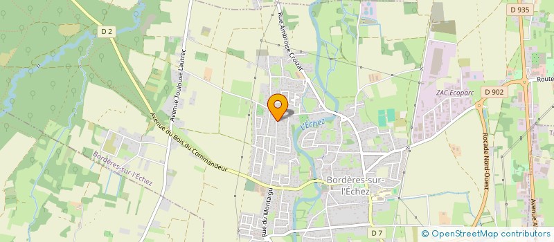 localisation de l'entreprise SCI ISO  BORDERES-SUR-L'ECHEZ