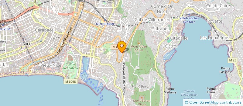 localisation de l'entreprise SCI ISOL'A6 à NICE