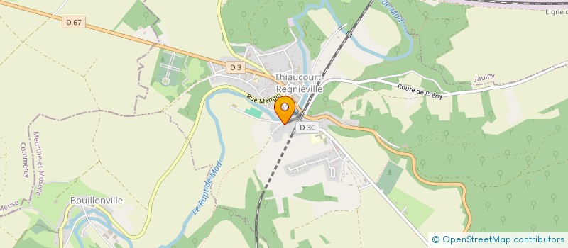 localisation de l'entreprise SCI ISOLA  THIAUCOURT-REGNIEVILLE