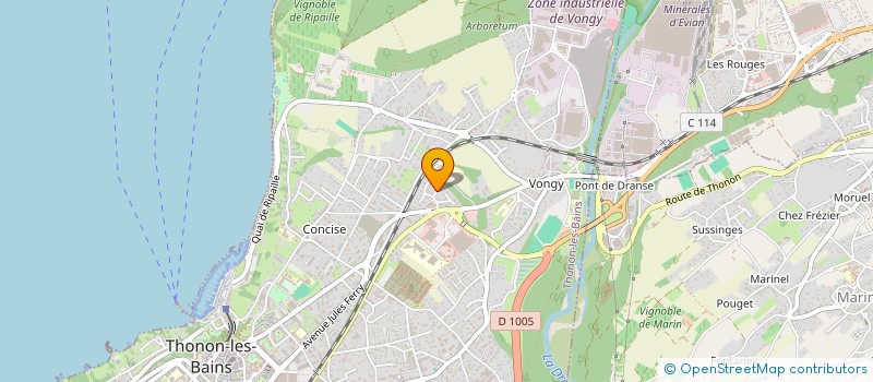 localisation de l'entreprise SCI ISOLA à THONON-LES-BAINS
