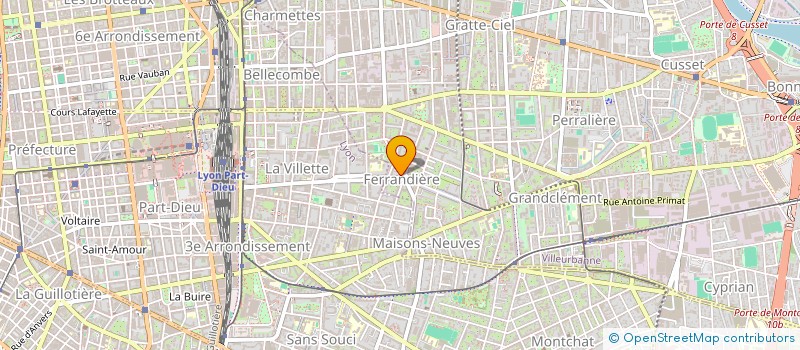 localisation de l'entreprise SCI ISOLA  VILLEURBANNE