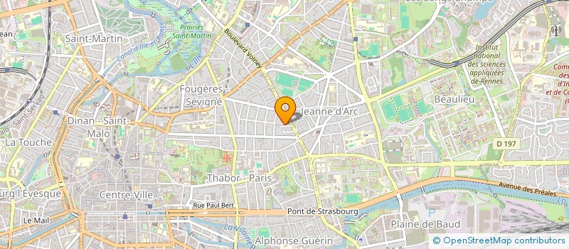 localisation de l'entreprise SCI ISOLA BELLA  RENNES