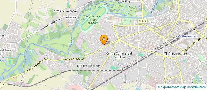 localisation de l'entreprise SCI ISOLAUGE à CHATEAUROUX