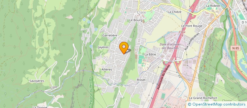 localisation de l'entreprise SCI ISOTOPE  CLAIX