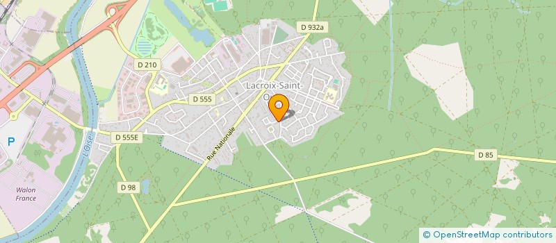 localisation de l'entreprise SCI ISPA  LACROIX-SAINT-OUEN