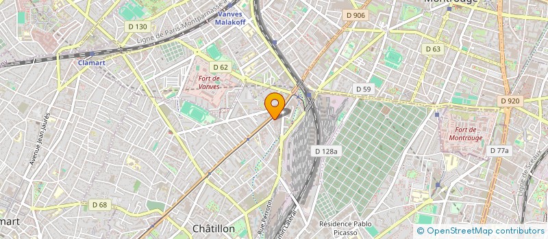 localisation de l'entreprise SCI ISPAM  CHATILLON