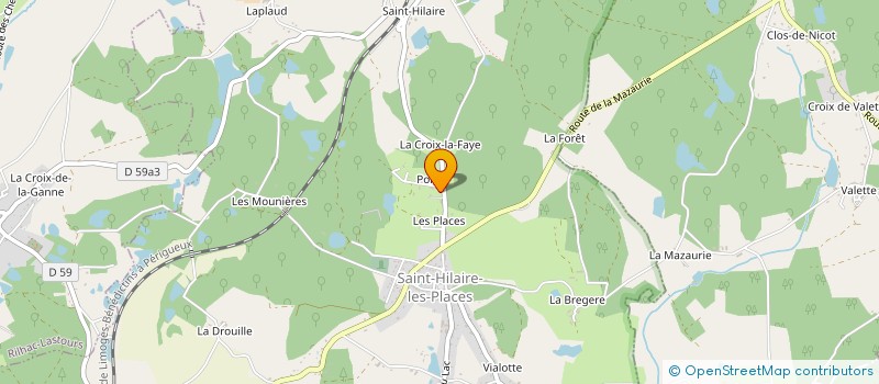 localisation de l'entreprise SCI ISPAMAHE à SAINT-HILAIRE-LES-PLACES