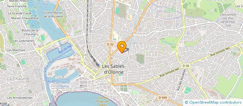 localisation de l'entreprise SCI ISQUIERDO-CHIRON à LES SABLES D'OLONNE