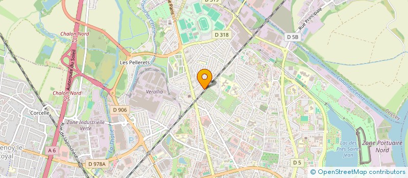 localisation de l'entreprise SCI ISRA  CHALON-SUR-SAONE