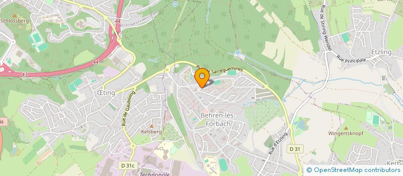 localisation de l'entreprise SCI ISSA  BEHREN-LES-FORBACH