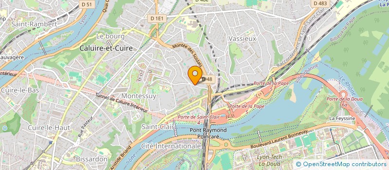 localisation de l'entreprise SCI ISSOBE 2  CALUIRE-ET-CUIRE