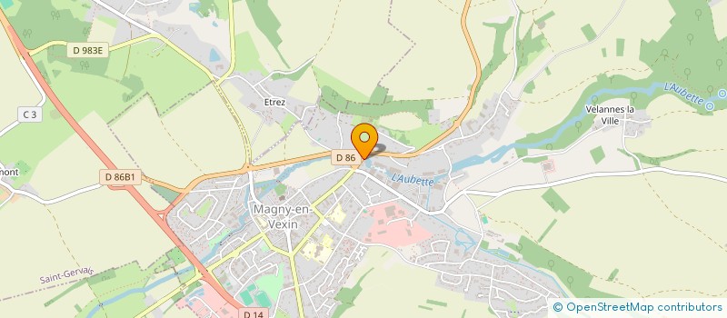 localisation de l'entreprise SCI ISSOR ERTIAM  MAGNY-EN-VEXIN