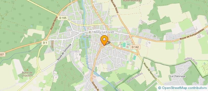 localisation de l'entreprise SCI ISSY 12-22 à MILLY-LA-FORET