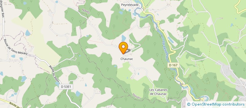 localisation de l'entreprise SCI ISSY CHAUNAC à NAVES