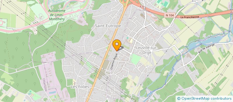 localisation de l'entreprise SCI ISSY-RMC à LINAS