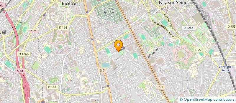 localisation de l'entreprise SCI IST  VILLEJUIF